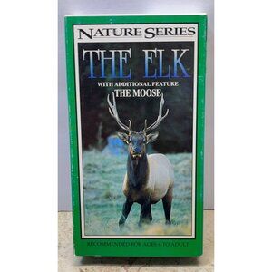 The Elk Nature Series VHS Video with The Moose Rocky Mountain Wildlife